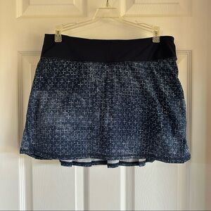 Lululemon Pace Setter Skirt Sashiko Cross 6T